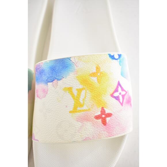 Louis Vuitton Waterfront Mule Watercolor Monogram Slide Sandal UK 9 US 10 11 - Picture 11 of 16